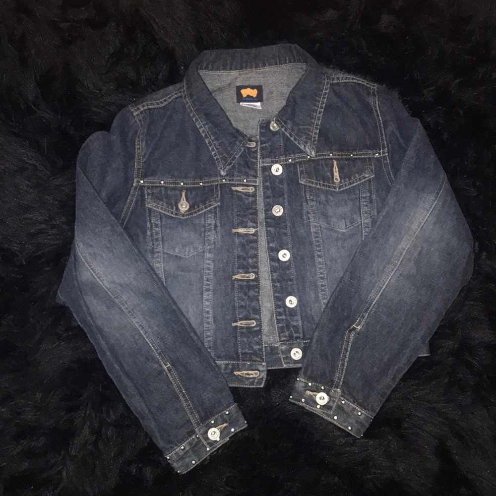 vintage Studded Jean Jacket